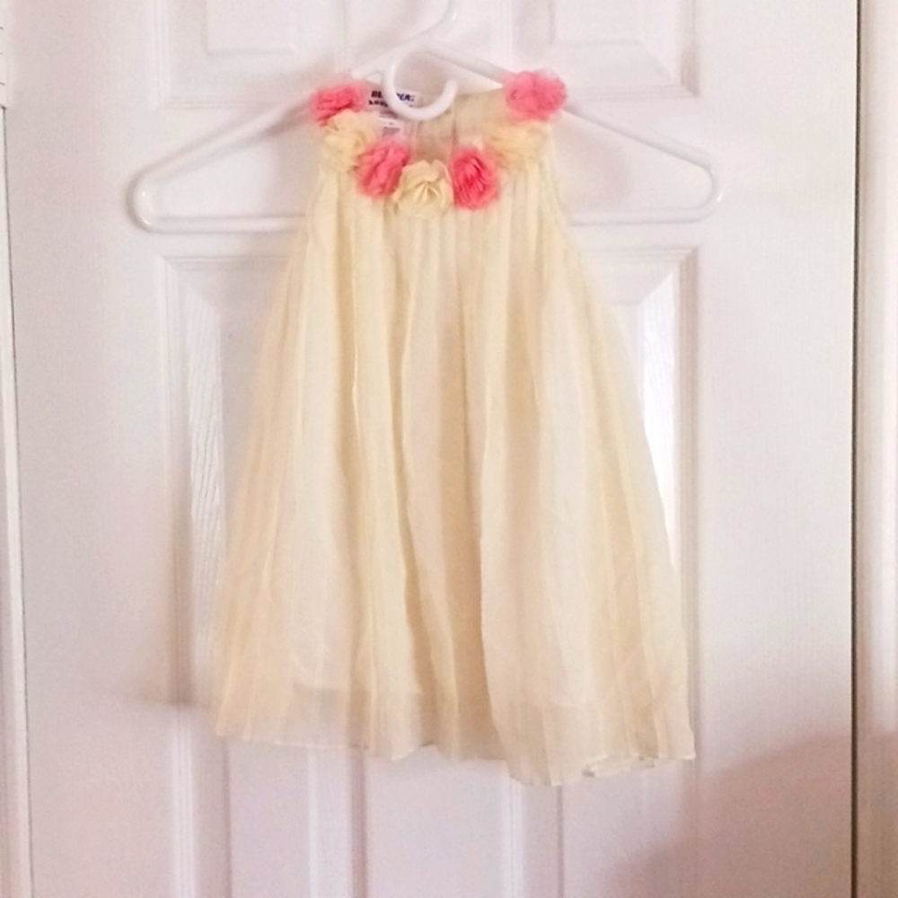 Blueberi Boulevard Light Yellow Chiffon Dress